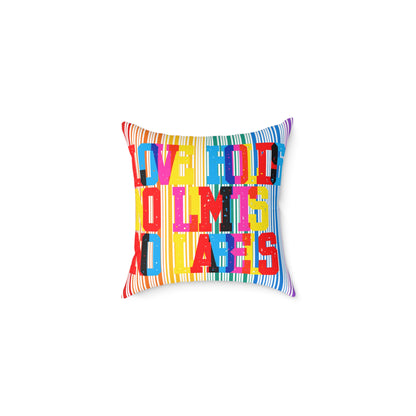 Love Holds No Limits No Labels Poly Pillow