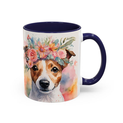 Jack Russell 01 Accent Coffee Mug - Dog Lover Gift