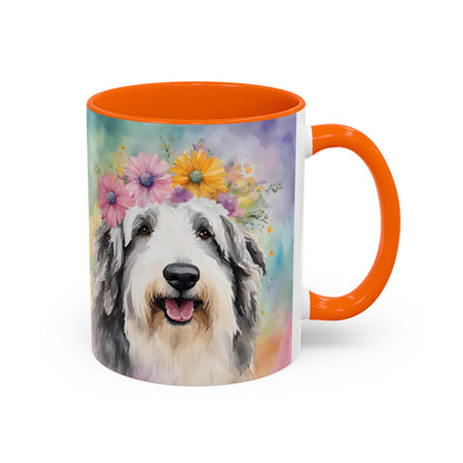 Bearded Collie 03 Accent Coffee Mug - Dog Lover Gift