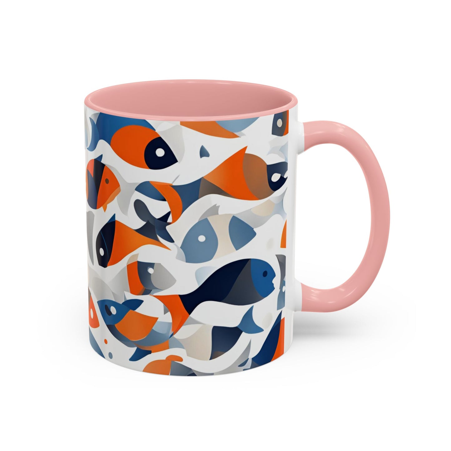 Orange Fish 04 Accent Coffee Mug (11oz)