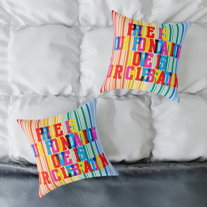 Pride Is Our Foundation Love Is Our Celebration Poly Pillow
