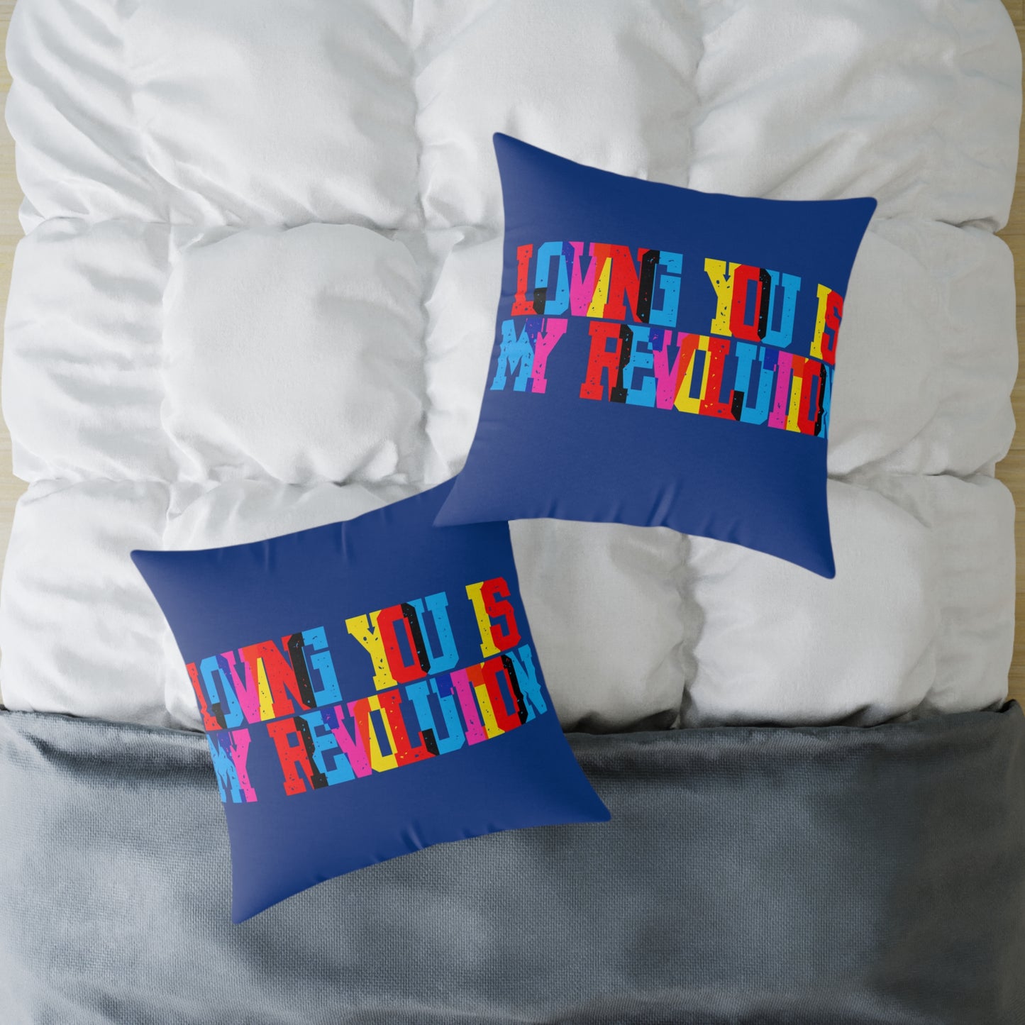 Loving You Is My Revolution Poly Pillow