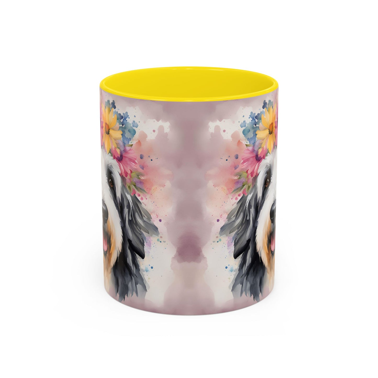 Bearded Collie 01 Accent Coffee Mug - Dog Lover Gift