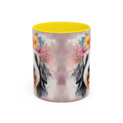 Bearded Collie 01 Accent Coffee Mug - Dog Lover Gift