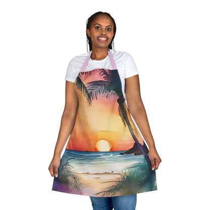 Tropical Sunset 02 Apron 5-Color Straps