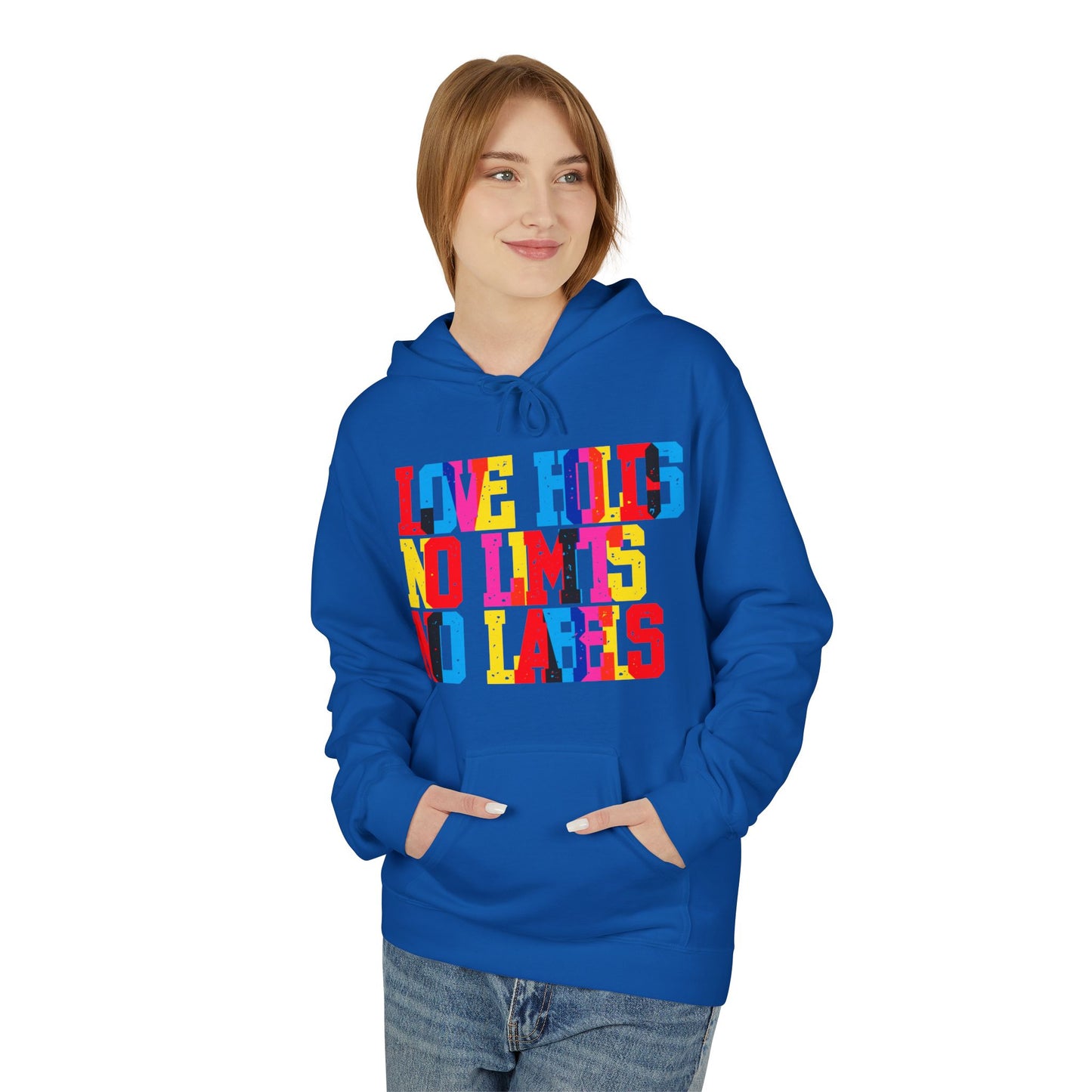 Love Holds No Limits No Labels Unisex Valentines Hoodie