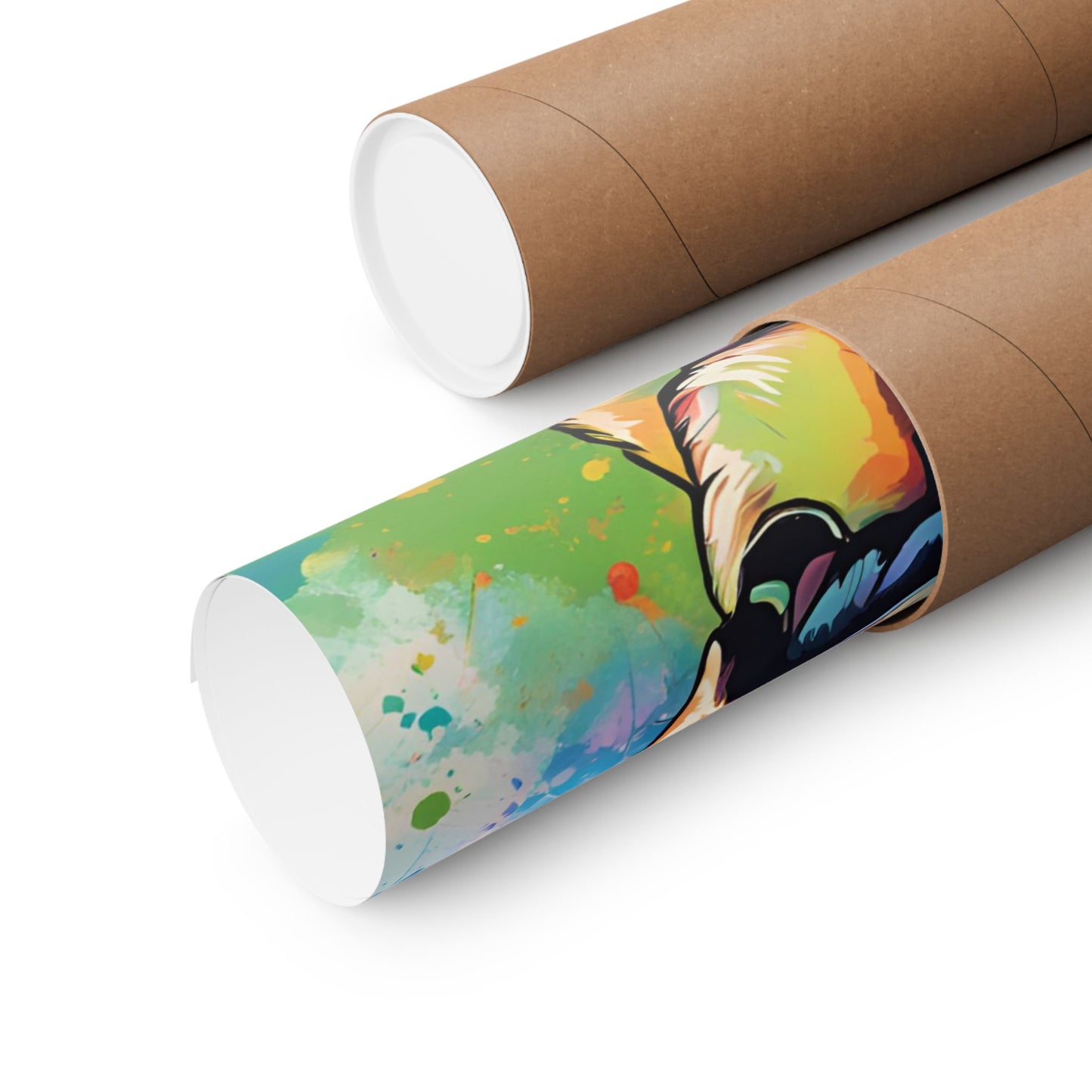 Multicolored Labrador 4 Matte Vertical Poster