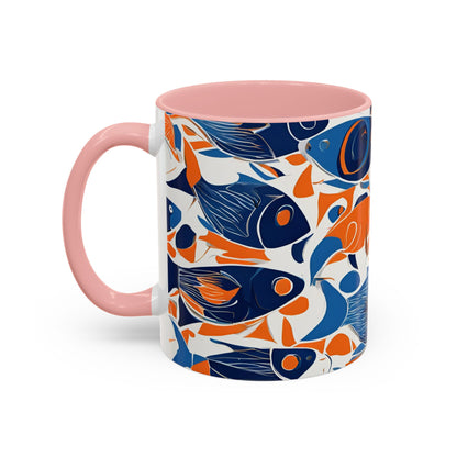 Orange Fish 06 Accent Coffee Mug (11oz)