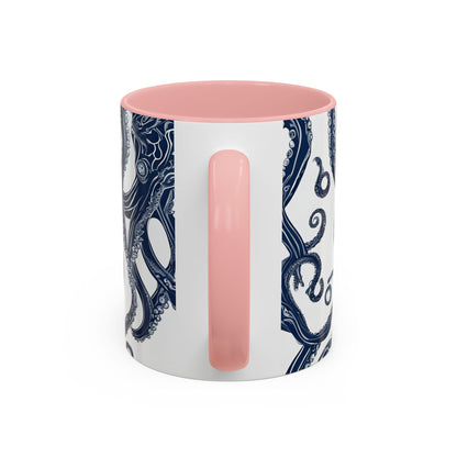 Octopus 4 Accent Coffee Mug (11oz)