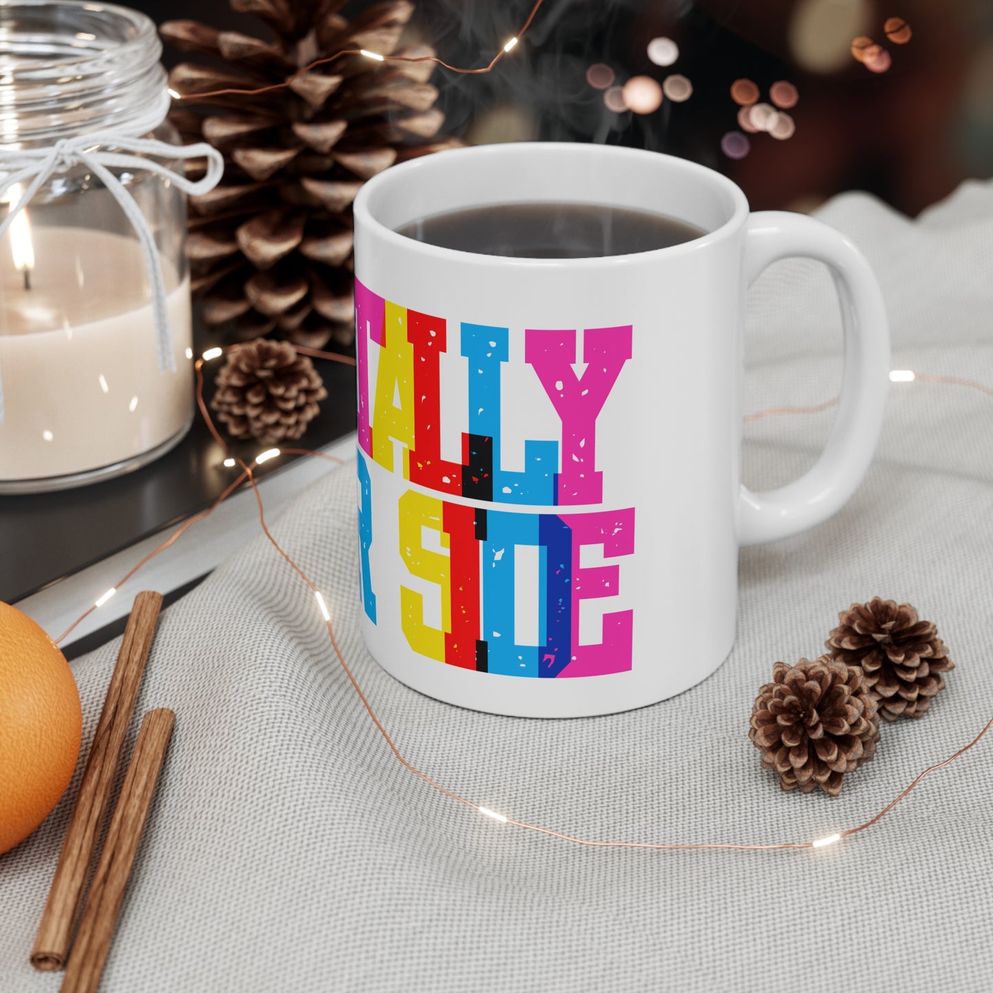 I’m Totally Bi Your Side Valentines Mug Ceramic 11oz