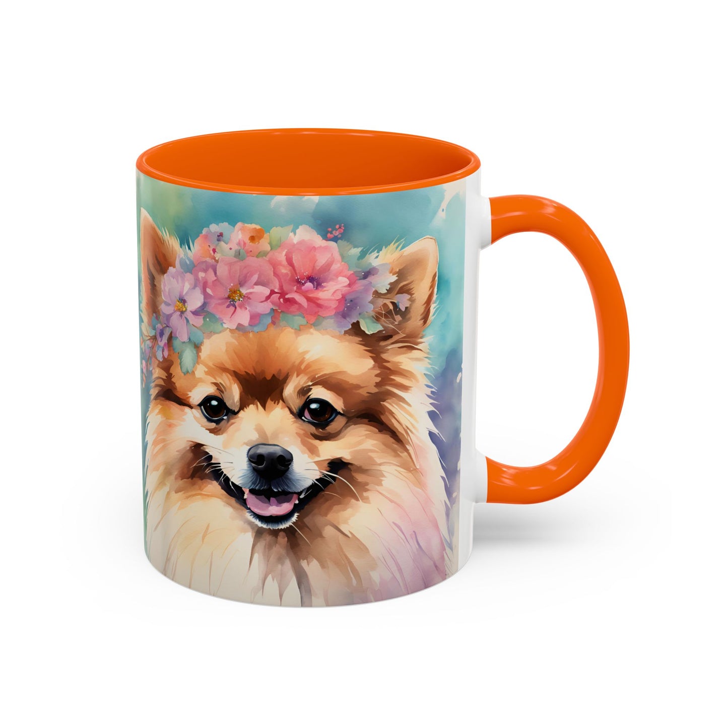 Pomeranian 03 Accent Coffee Mug - Dog Lover Gift