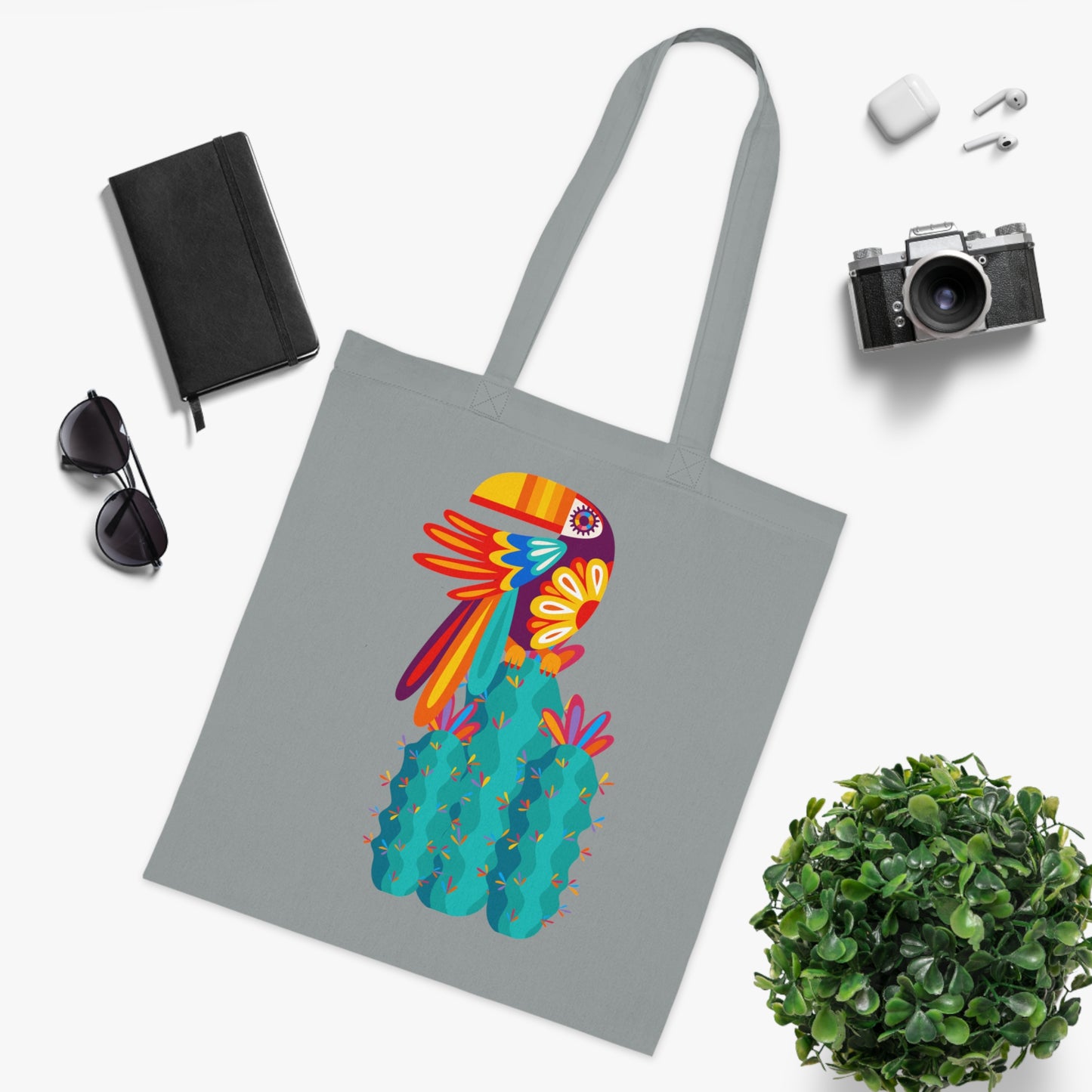 Funky birds 09 Cotton Tote