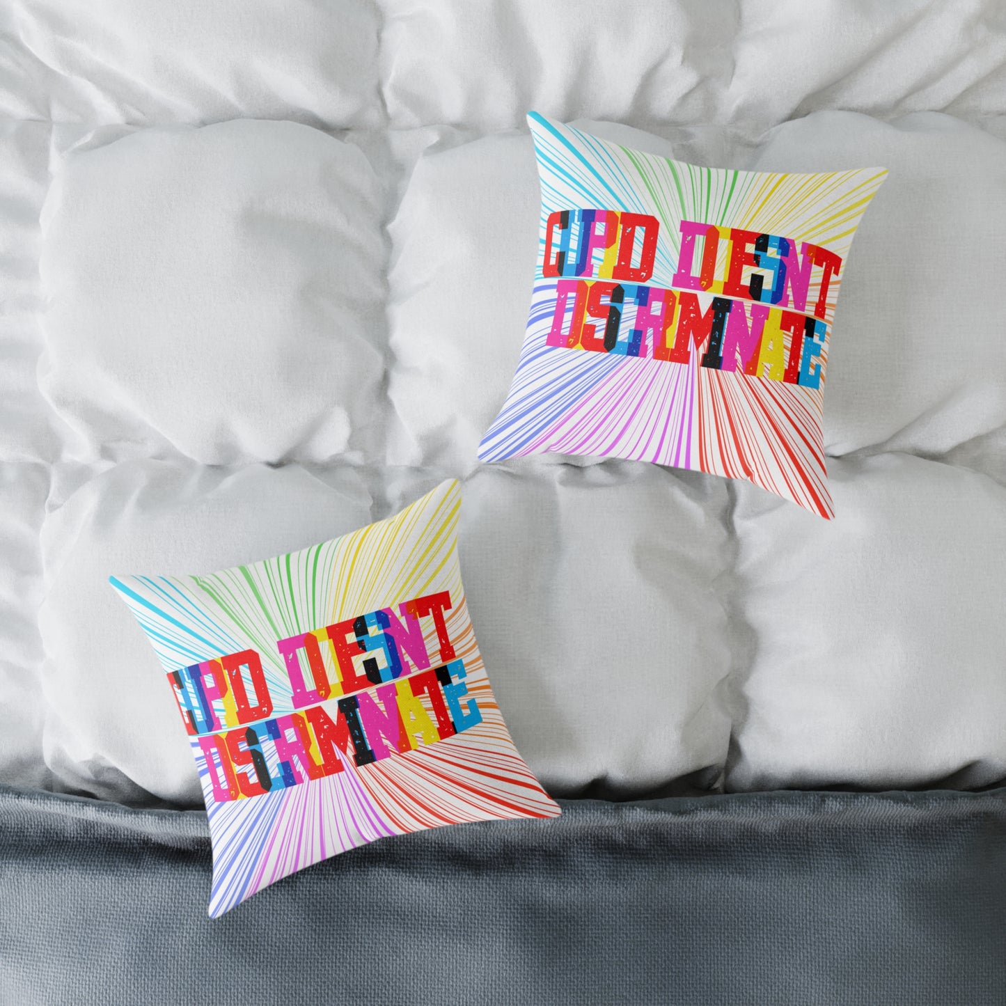 Cupid Doesn’t Discriminate Poly Pillow