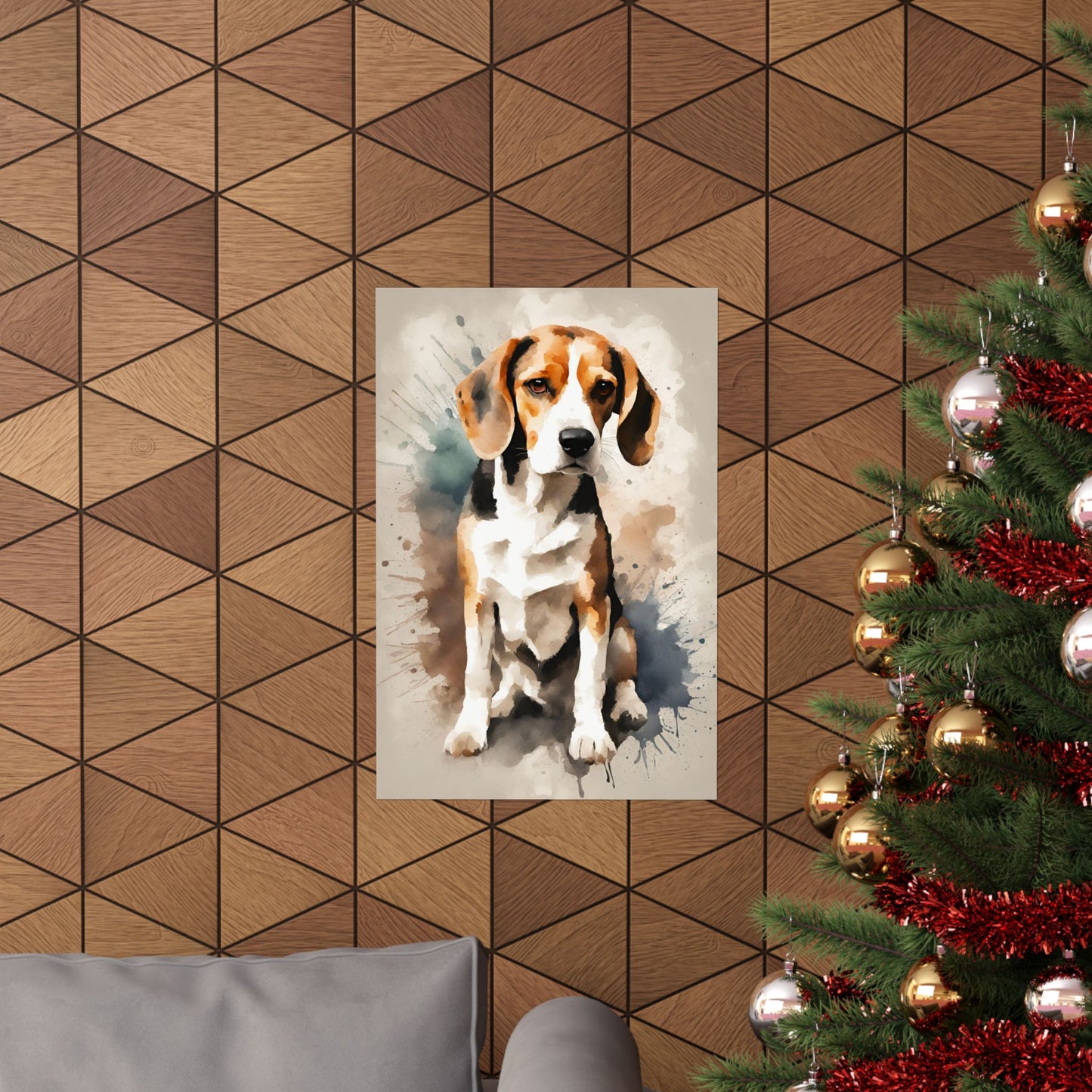 Dogs Beagle 01 Matte Vertical Poster