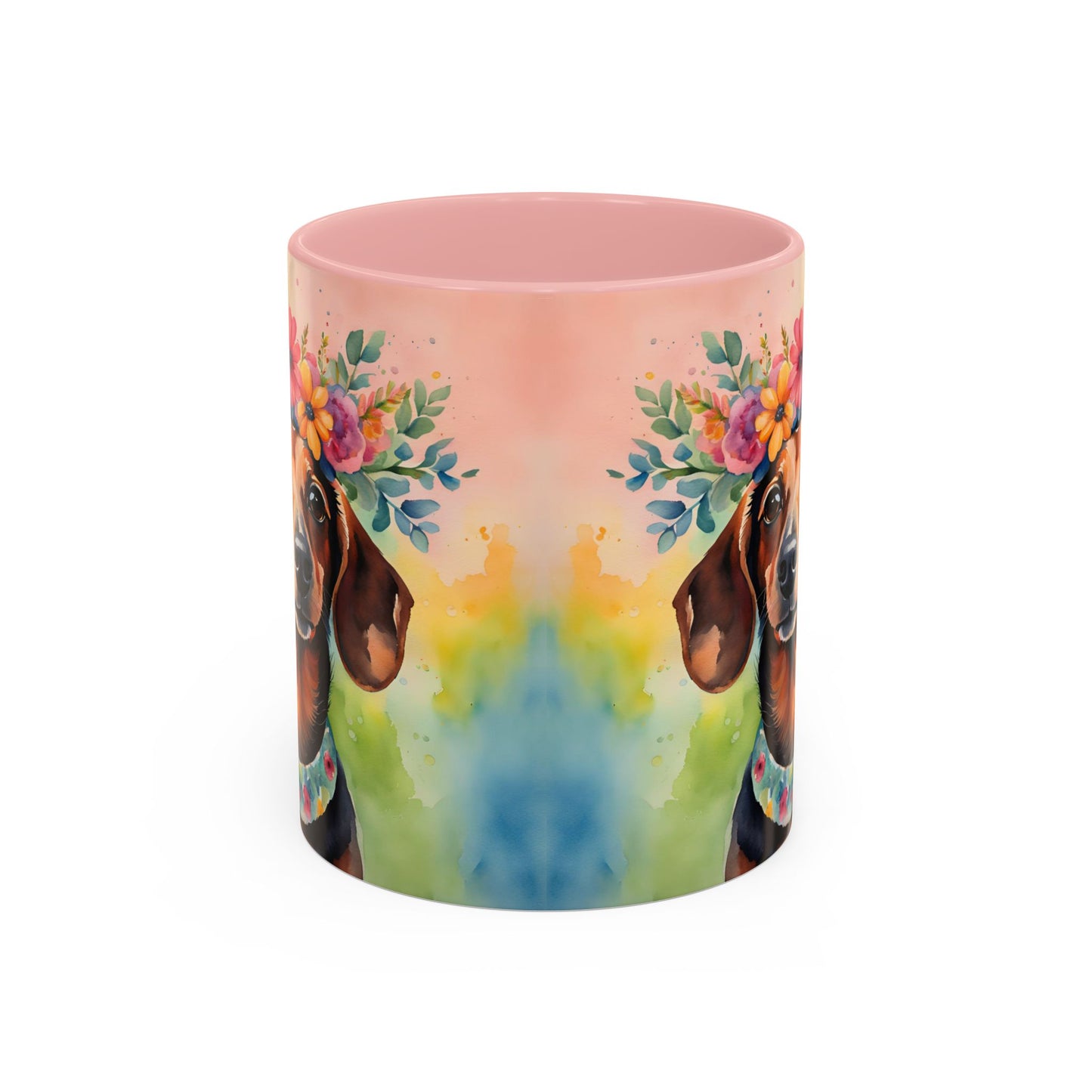 Dachshund 04 Accent Coffee Mug - Dog Lover Gift