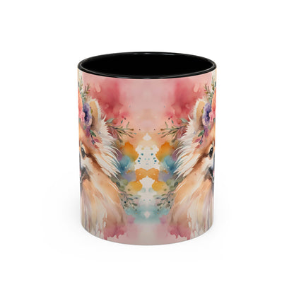Pomeranian 02 Accent Coffee Mug - Dog Lover Gift