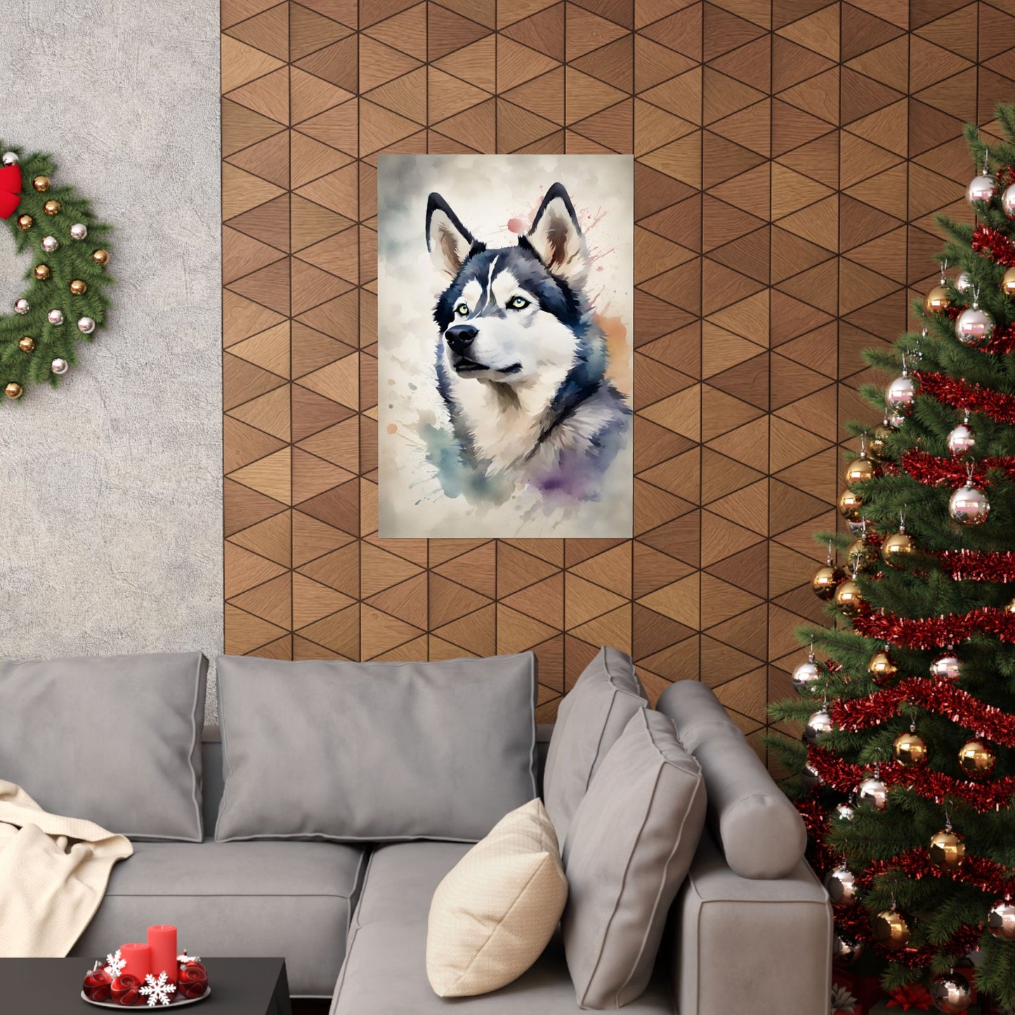 Dogs Husky 03 Matte Vertical Poster
