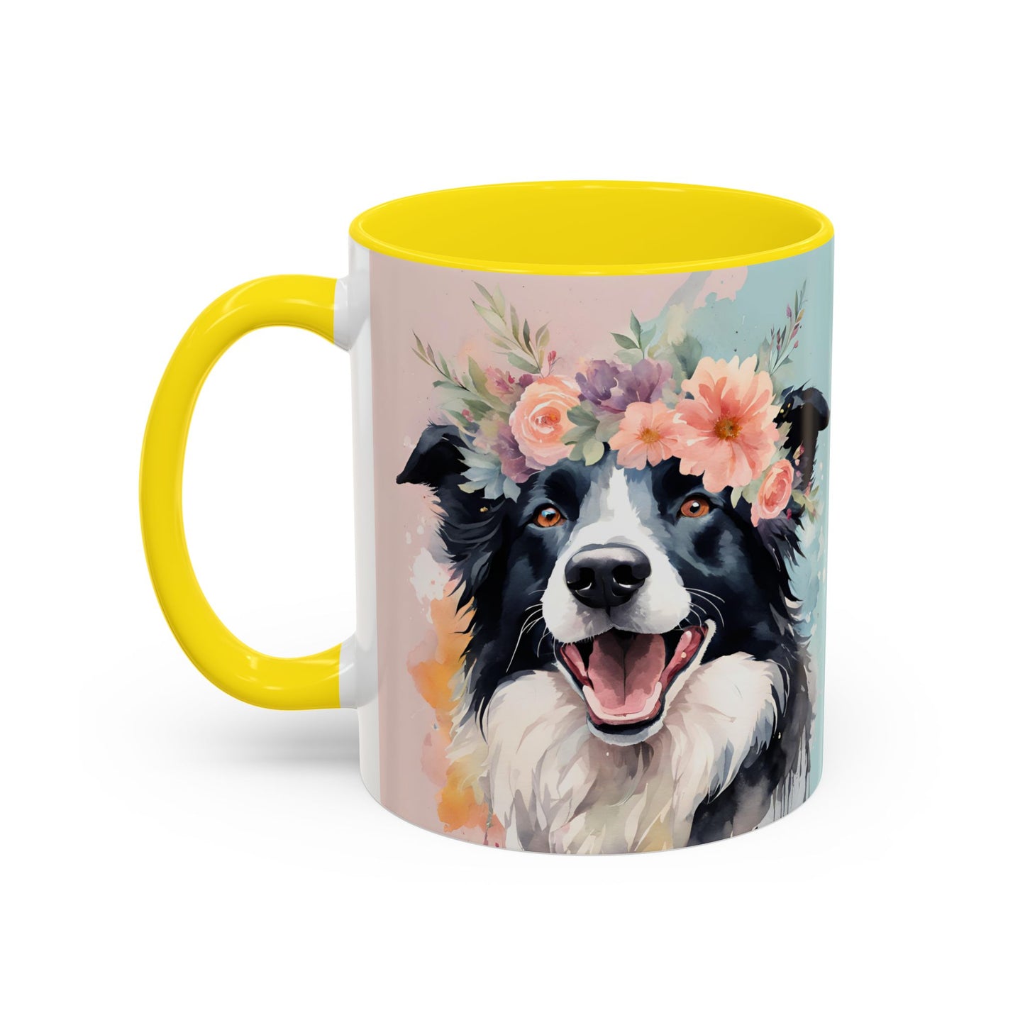 Border Collie 02 Accent Coffee Mug - Dog Lover Gift