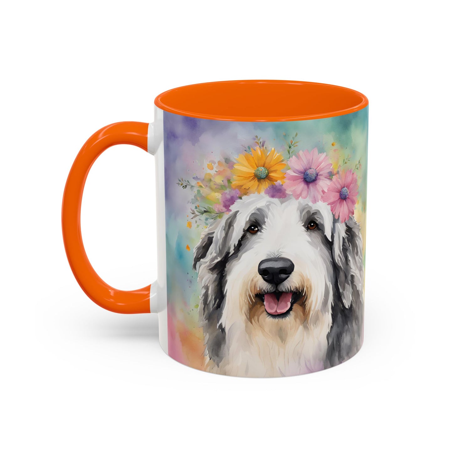 Bearded Collie 03 Accent Coffee Mug - Dog Lover Gift