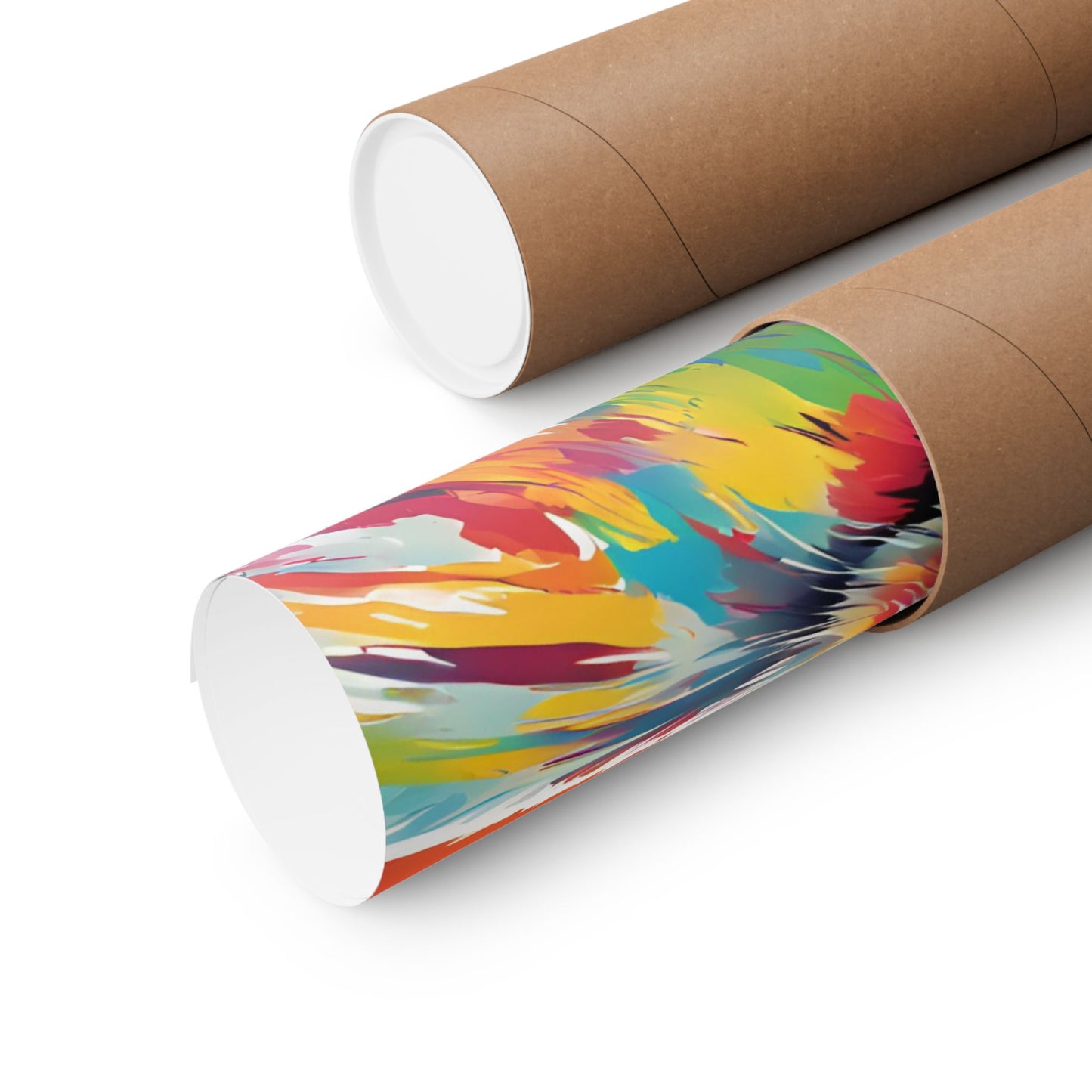 Multicolored Hare 4 Matte Vertical Poster
