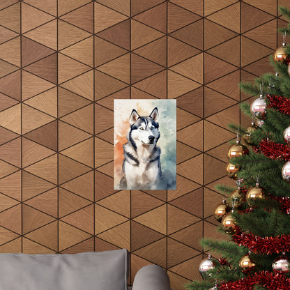 Dogs Husky 02 Matte Vertical Poster