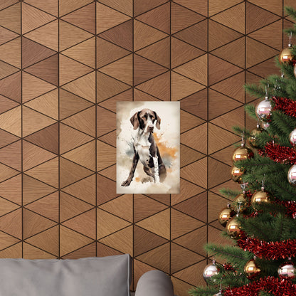 Dogs Pointer 04 Matte Vertical Poster