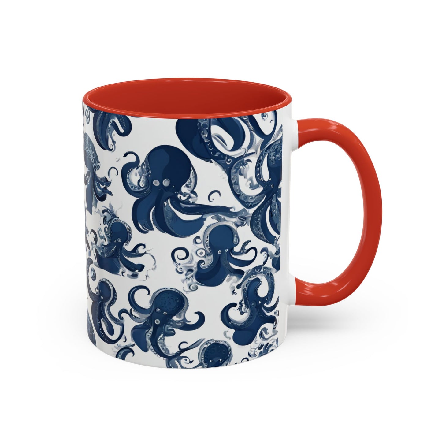 Octopus 3 Accent Coffee Mug (11oz)