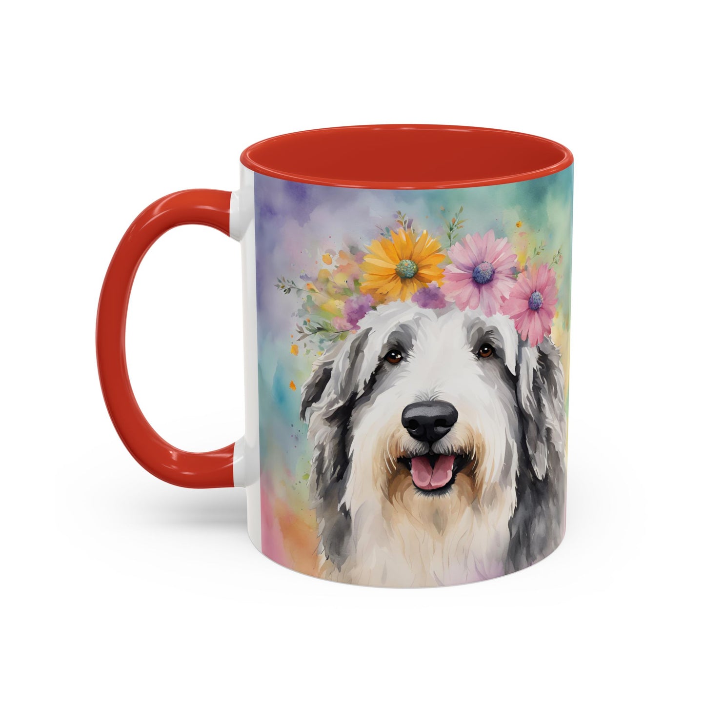 Bearded Collie 03 Accent Coffee Mug - Dog Lover Gift