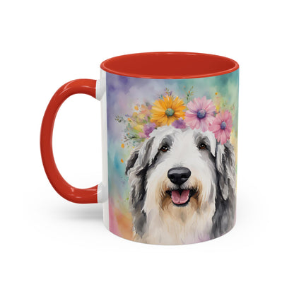 Bearded Collie 03 Accent Coffee Mug - Dog Lover Gift