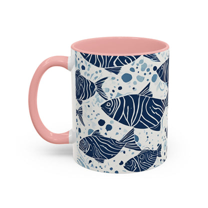 Fish 01 Accent Coffee Mug (11oz)