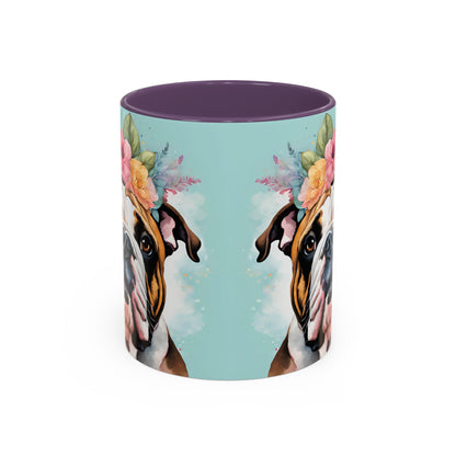 British Bulldog 02 Accent Coffee Mug - Dog Lover Gift