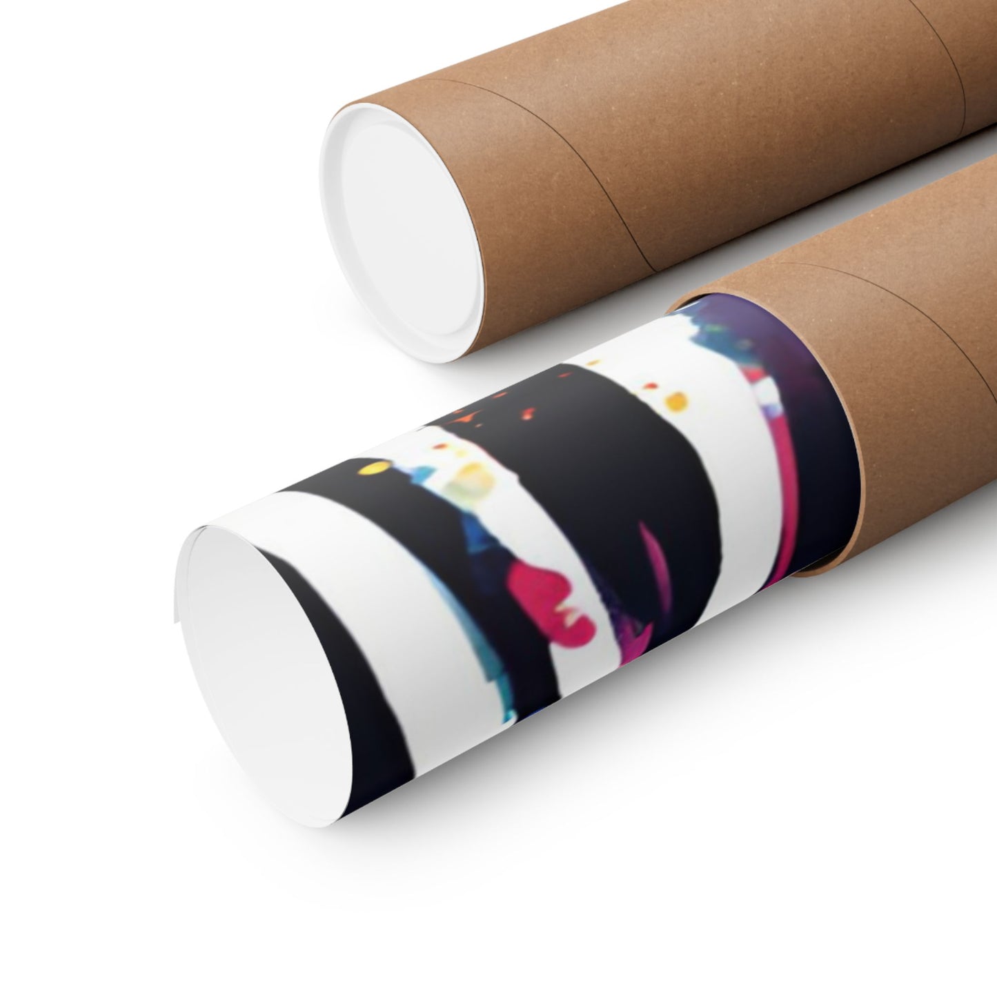 Multicolored Zebra 6 Matte Vertical Poster