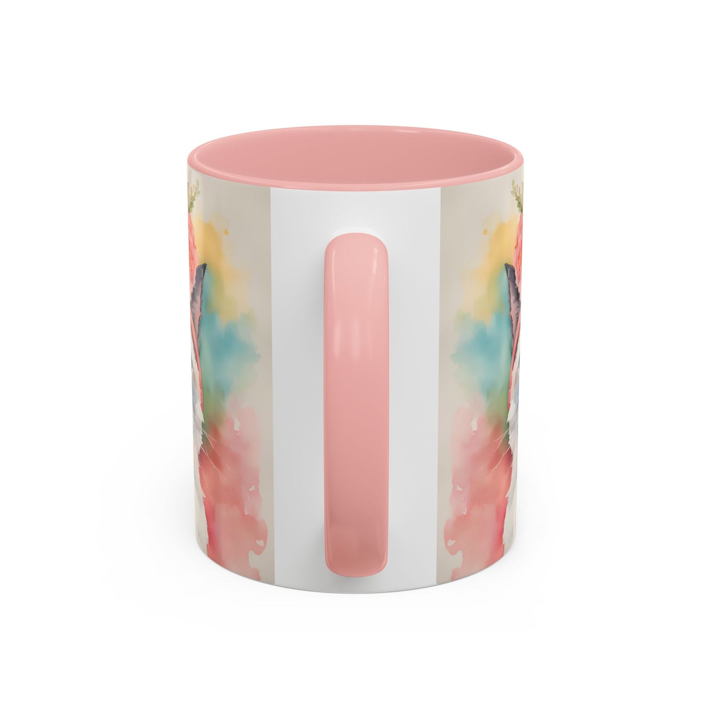 Floral Rag Doll Cat 02 Accent Coffee Mug - 11oz Perfect for Cat Lovers & Gifts
