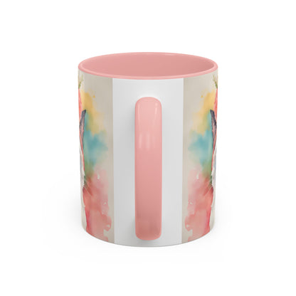 Floral Rag Doll Cat 02 Accent Coffee Mug - 11oz Perfect for Cat Lovers & Gifts