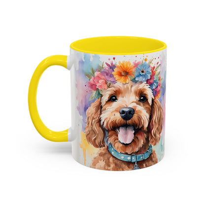 Cockapoo 02 Accent Coffee Mug - Dog Lover Gift