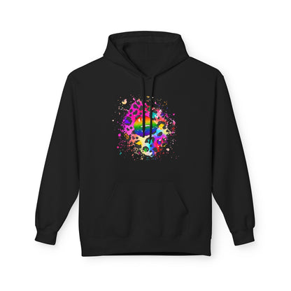 Multicolored Splash Cheetah Lips Unisex Valentines Hoodie