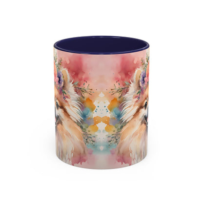 Pomeranian 02 Accent Coffee Mug - Dog Lover Gift