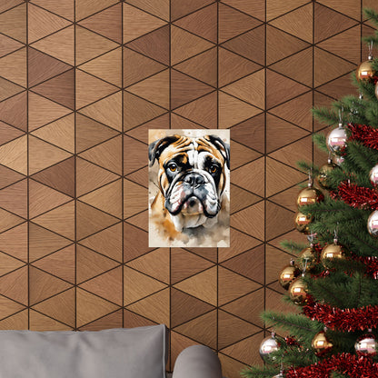 Dogs Bulldog 01 Matte Vertical Poster