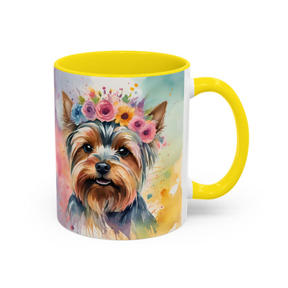Yorkshire Terrier 01 Accent Coffee Mug - Dog Lover Gift