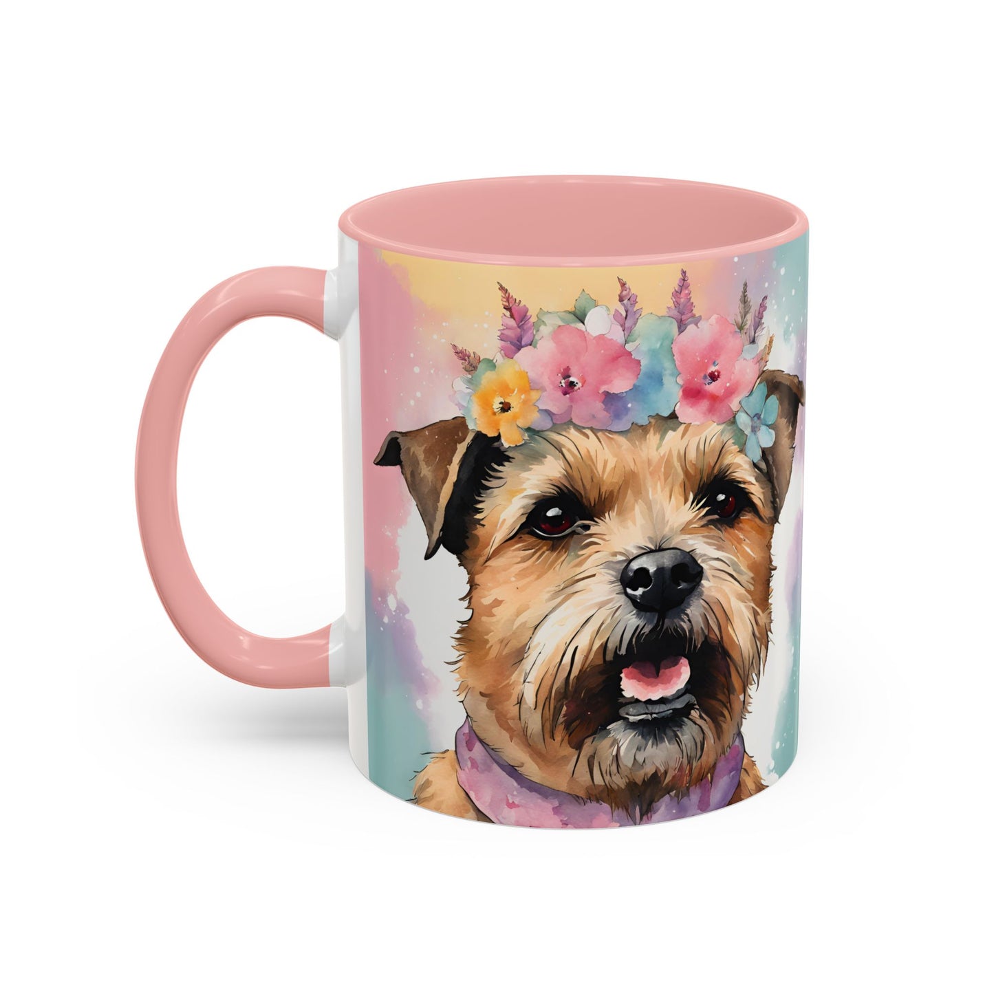 Border Terrier 02 Accent Coffee Mug - Dog Lover Gift
