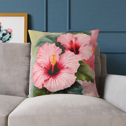 Hibiscus 03 Poly Pillow - Natures Beauty Design