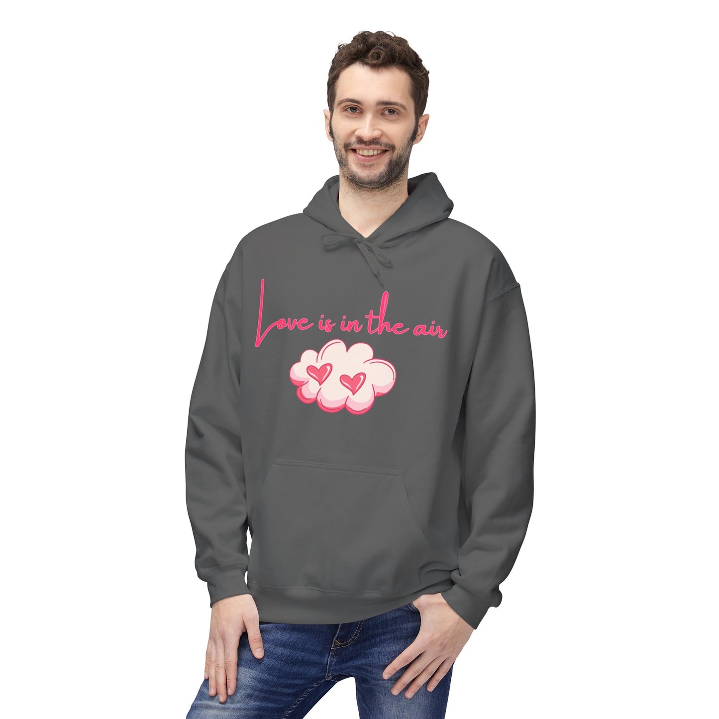 Love Is In The Air Unisex Valentines Hoodie