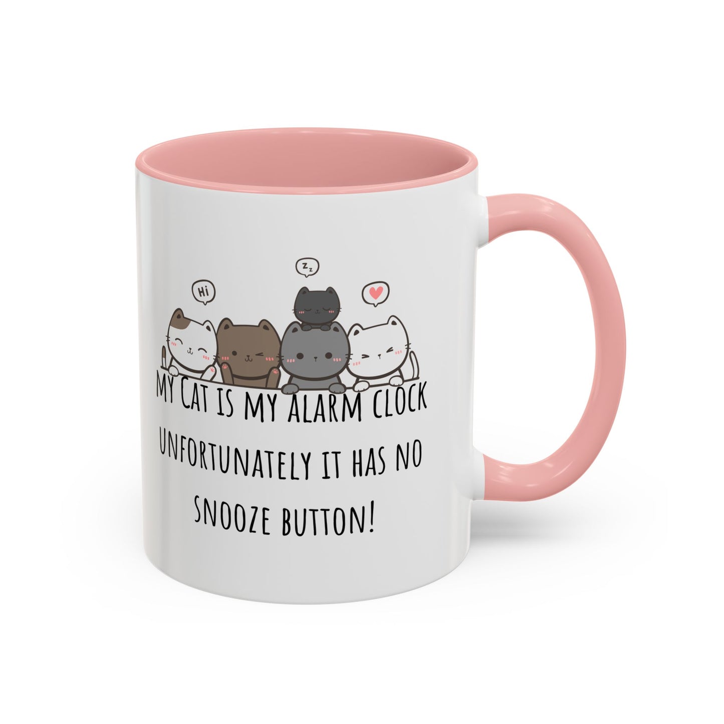 Cat Alarm Accent Coffee Mug (11oz)