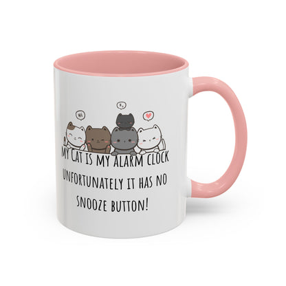 Cat Alarm Accent Coffee Mug (11oz)
