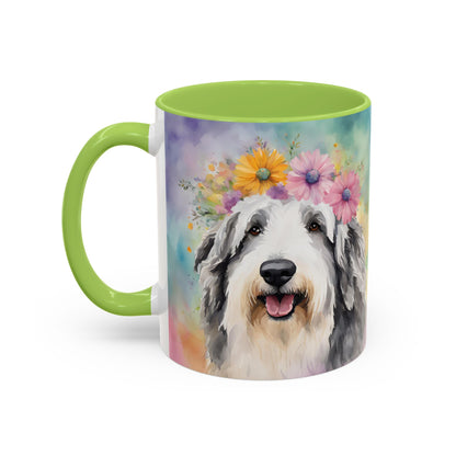 Bearded Collie 03 Accent Coffee Mug - Dog Lover Gift