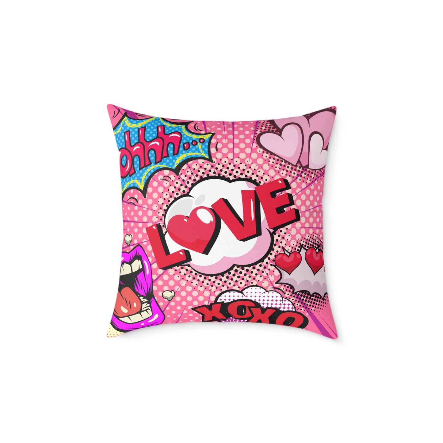 Ohhh! Pop Art Poly Pillow