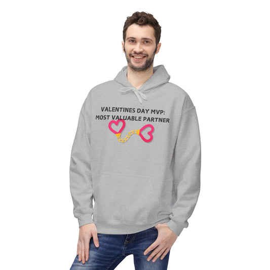 Valentines Day MVP: Most Valuable Partner Mens Valentines Hoodie
