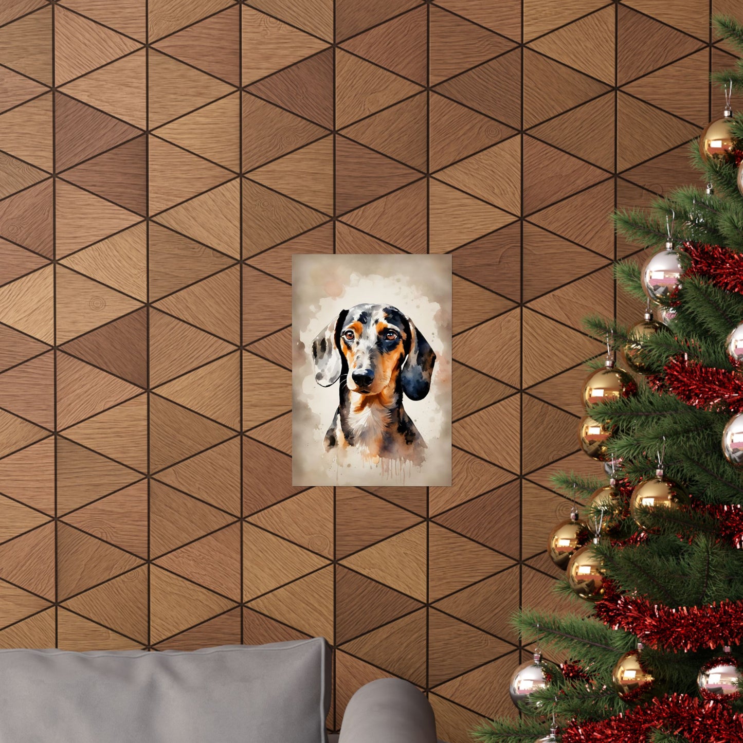 Dogs Dachshund 02 Matte Vertical Poster