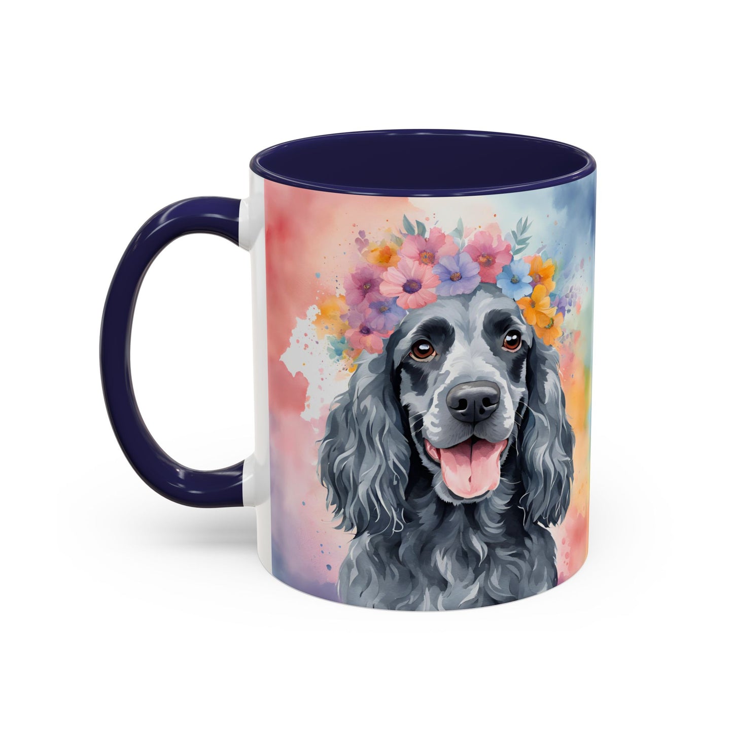 Blue Roan Cocker Spaniel 01 Accent Coffee Mug - Dog Lover Gift