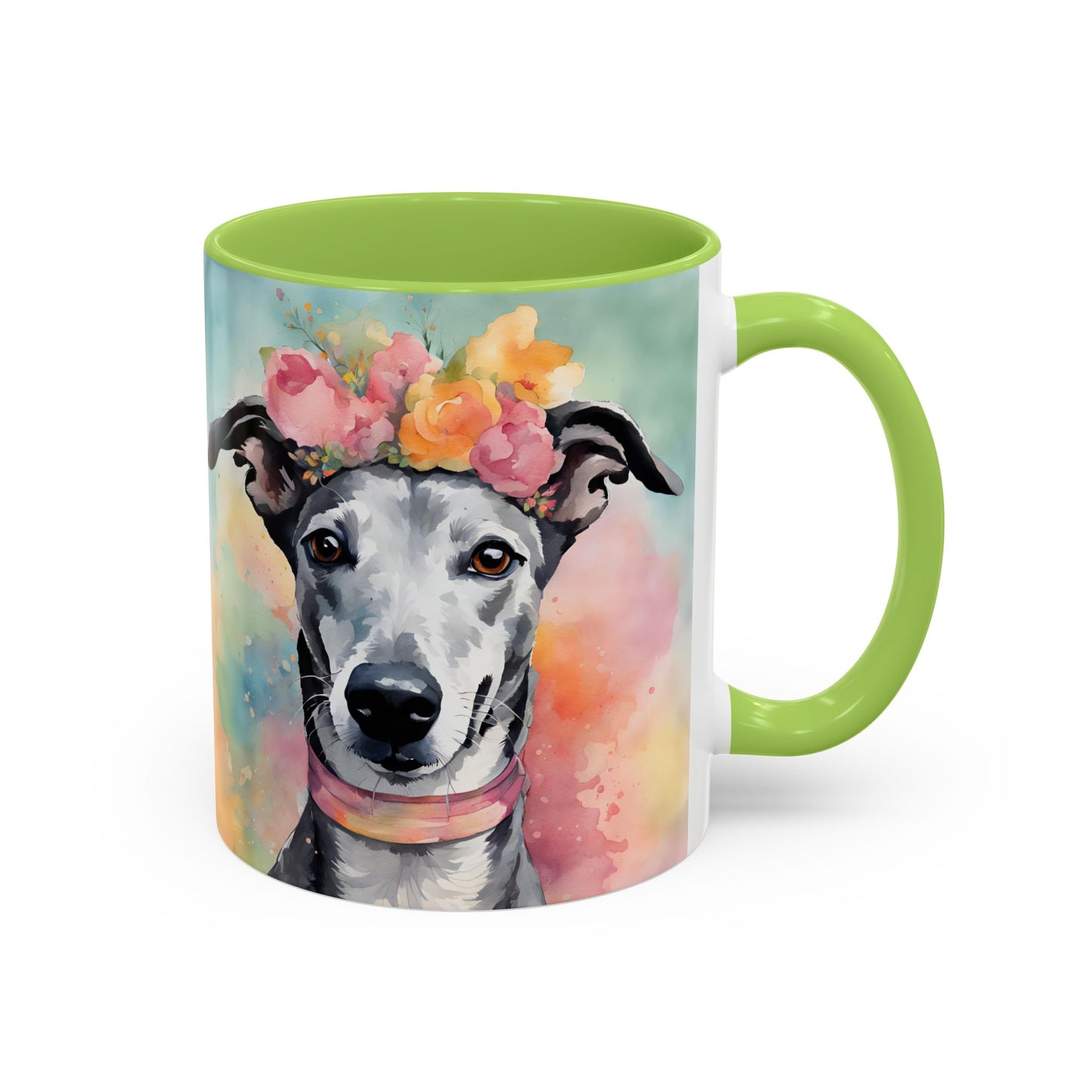Greyhound 03 Accent Coffee Mug - Dog Lover Gift